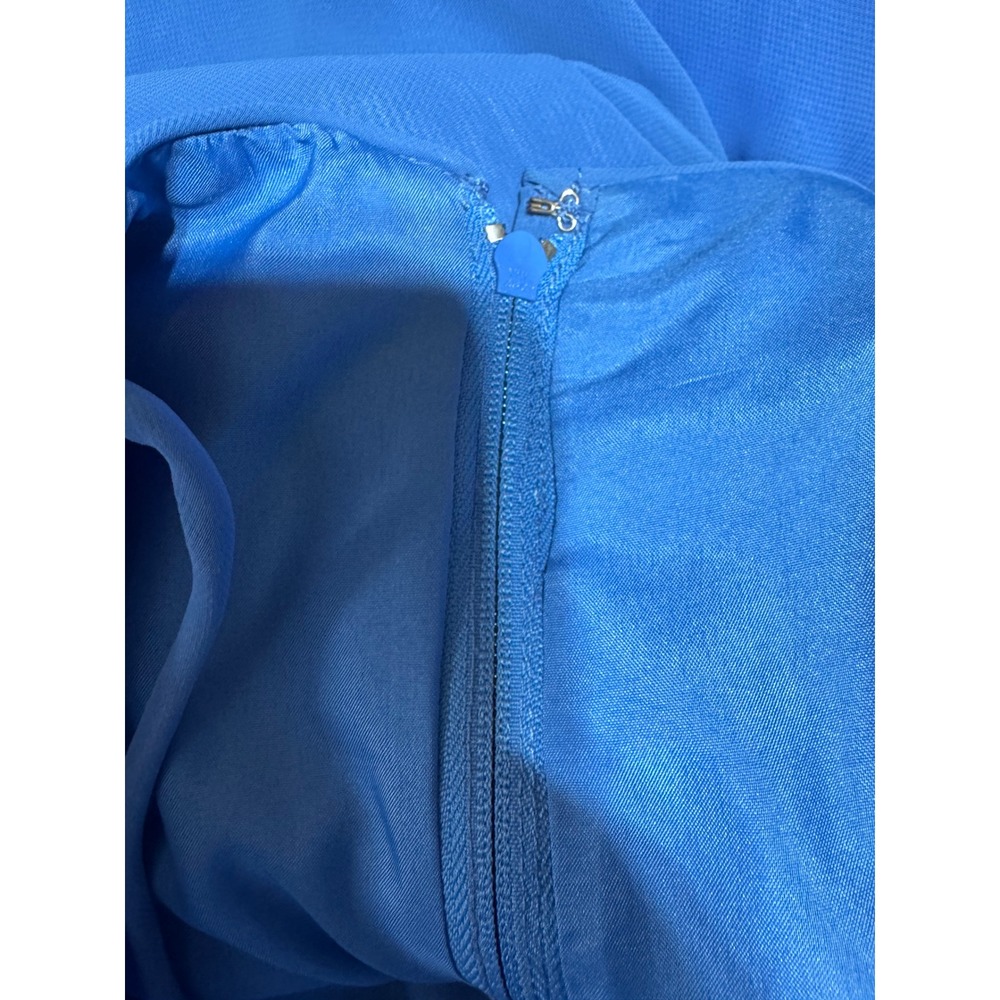 Linda Royal Blue Chiffon Maxi Gown Open Back Bow Detail Prom‎ Formal Women's 16 - Picture 6 of 13